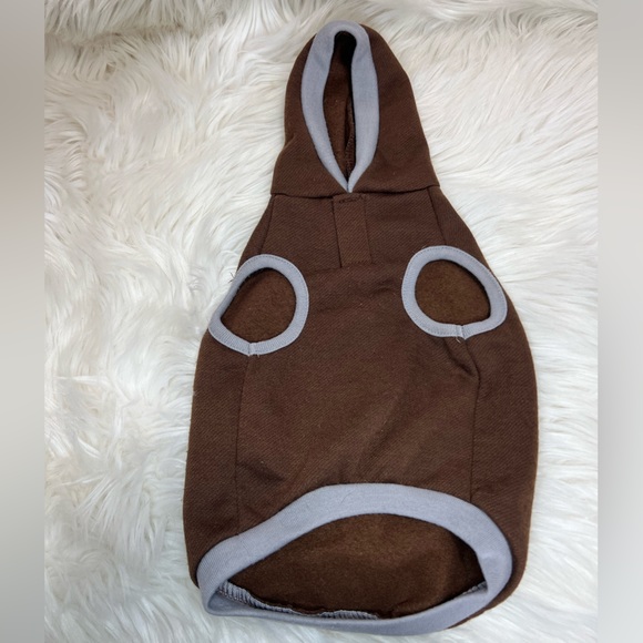 Dog Moose Fleece Brown Hoodie - Picture 2 of 2